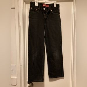 Levi’s 550 relaxed fit high waist black denim jeans size 26